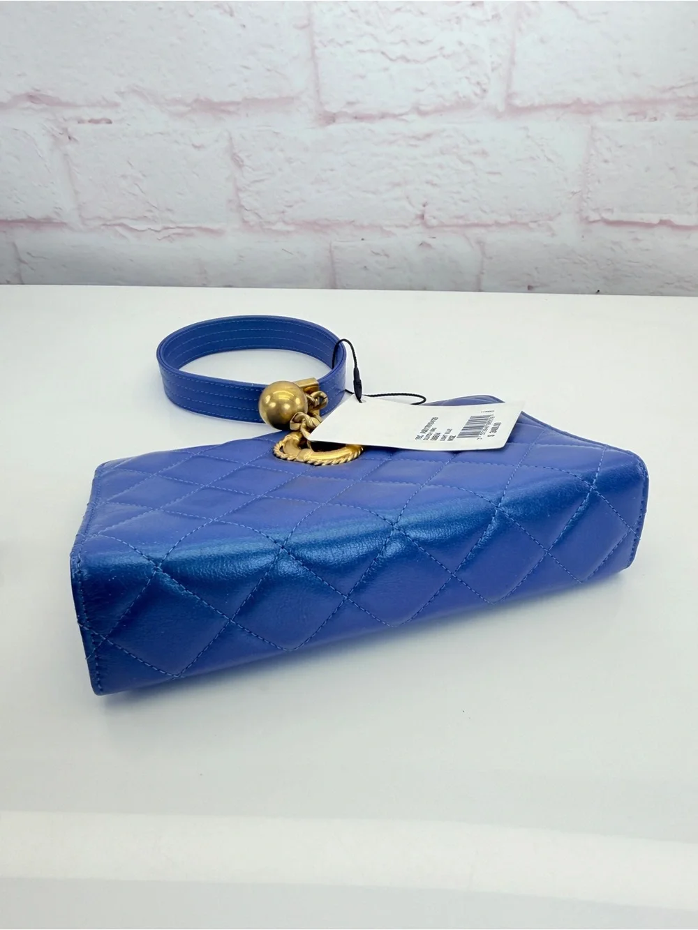Chanel Evening by the Sea Blue Quilted Clutch Bag